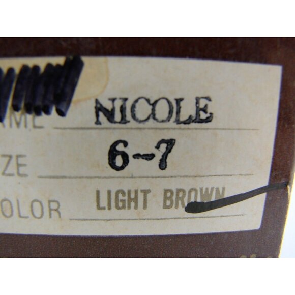 Modacrylic Doll Wig Nicole Light Brown Size 6-7 French Curl Ringlets Bow w/ Box - Picture 10 of 12